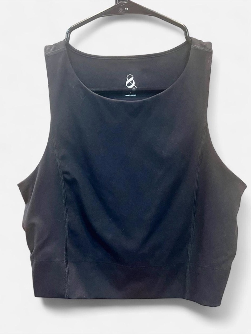 Athleta Black High-Neck Cropped Tank